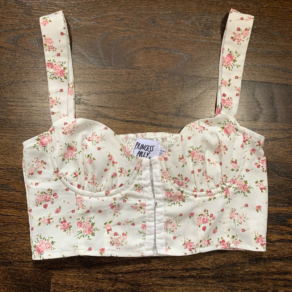 Princess Polly Crop Floral Top